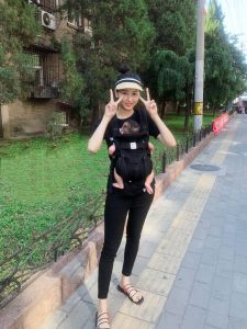 เสื้อคลุมเด็กแบบสะพายหลังสองทาง ด้านหน้าและด้านหลัง สำหรับเด็กแรกเกิด เด็กวัยหกเดือน ไปเที่ยว สองเดือน หมา ปีกนก เด็กอายุน้อย เสื้อคลุมเด็ก กระเป๋าเดินทาง