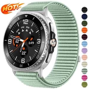 Nylon Loop Strap for Samsung Galaxy Watch 8 9 40 44mm Adjustable Replacement Bracelet for Watch 8 Classic 46mm Band Accessories