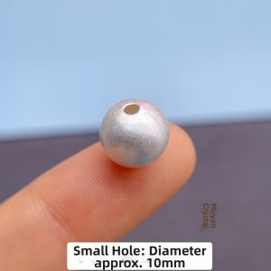 925 Sterling Silver Beads Matte Finish Handmade DIY Spacer Beads Antique Method Single Bead Fashion Jewelry Accessories