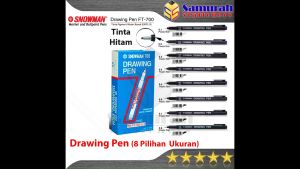 Spidol Drawing Pen Snowman / Permanent Marker Ft 700 Ukuran 0.1 0.2 0.3 0.4 0.5 0.6 0.7 0.8