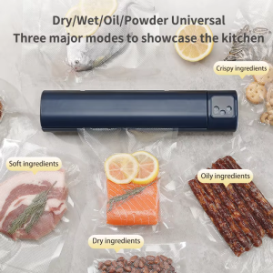 Wireless Portable LCD Digital Display Rechargeable Vacuum Sealing Machine Food Plastic Sealing Machine Outdoor Packaging Machine