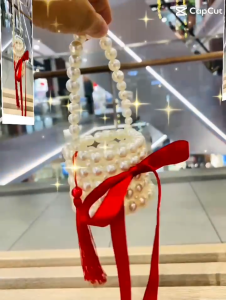 Giỏ ngọc trai Handmade cho bé