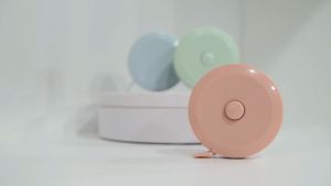 สายวัดตลับขนาดพกพา สีพาสเทล น้ำหนักเบา #MT00-143 (หน่วยcm/inch) Tape measure สายวัดตัวมาตรฐาน สายวัดตัว [พร้อมส่งในไทย]