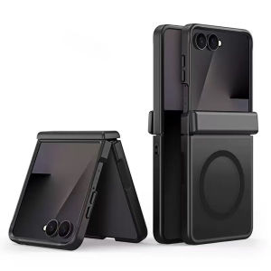 VYOPBC | Hinge Protection Transparent Matte Hinge Folding Magnetic Case For Magsafe Samsung Galaxy Z Fold 8 Ultra 7 6 5 Z Flip 8 7 6 5 4
