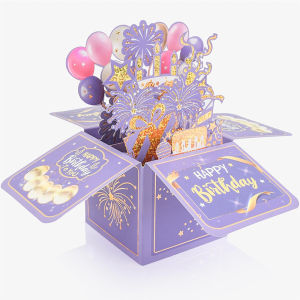 3D Pop up Birthday Card Surprise Handmade Foldable Greeting Card with Envelope for Adults And Kids Unique Design