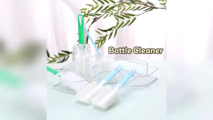 MEEDO Bottle and tumbler sponge cleaner with handle durable use soft smooth foam cleaning brush