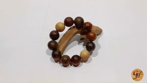 Gelang Galih Kayu Kombinasi 12 Jenis & Model Bulat Kelereng 20 mm