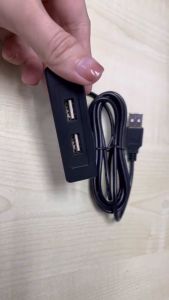 Furniture Embedded USB Charger Dual USB-A - UL/CE Certified Black 3 Months Warranty
