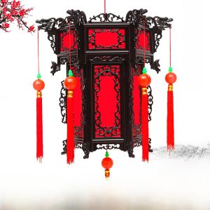 Đèn Lồng Cung Đình Phong Cách Cổ Điển Hình Lục Giác Bằng Nhựa Đỏ Lớn Cho Lễ Hội Xuân Và Đám Cưới Đèn Lồng Trang Trí Ngoài Trời