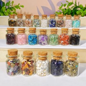 Random 1PC Multi-Material Chips Perfume Bottle DIY Jewelry Creation Natural Stone Gemstone Jewelry GlitterGift Decoration