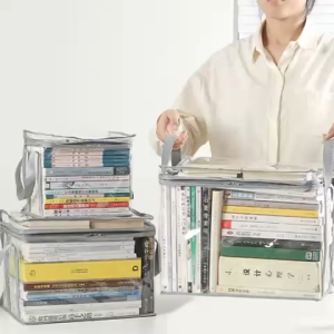 Ready Stock Simpanan Buku Book Organizer Storage Bag Waterproof Dust-Proof Transparent Desk Document Organiser Penyimpanan Mainan Budak Pelajar Bekas Student Storage