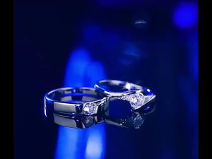 Moissanite couples rings 925 sterling silver jewelry Wedding rings Golden diamond wedding ring for women Luxury gift for niche audiences