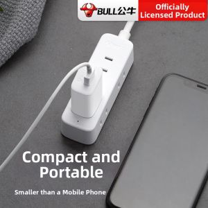 Bull | Mini Compact Power Strip With USB Charging Port