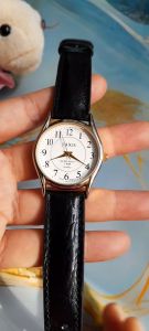 Đồng hồ nữ j axis size:33mm dây da màu đen second hand si nhật- đã qua sử dụng