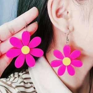 Anting Hook Wanita Model Bunga Daisy / Anting Kait Kekinian / Anting Gantung Casual 637