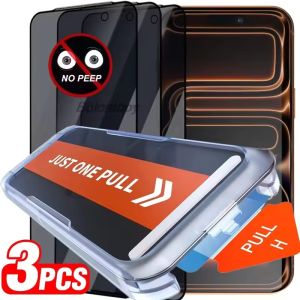 3Pcs For Redmi Note 15 Pro 5G Privacy Protecting Dust-Free Case Tempered Glass Screen Protector