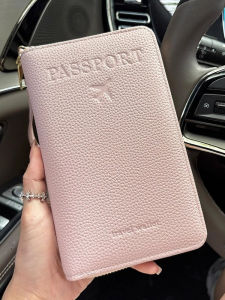 กระเป๋าใส่เอกสารแบบถือได้พร้อมซิป กระเป๋าใส่หนังสือเดินทางแบบยาว 2025 กระเป๋าใส่บัตรโดยสารและเอกสารแบบมีฟังก์ชันหลายอย่าง