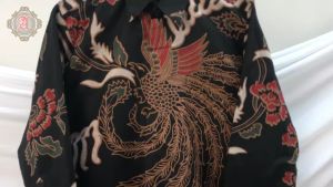 Batik Lengan Panjang Pria Cowok Laki Laki Remaja Dewasa Hitam Katun Furing Solo Premium Modern PCW09