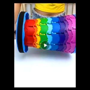 Portable Rainbow Colour Telescopic Adjustable Outdoor Folding Bench 可调节伸缩户外便携折叠彩虹板凳 (A)