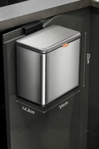 TIANDIYU | Stainless Steel Kitchen Waste Bin Hanging