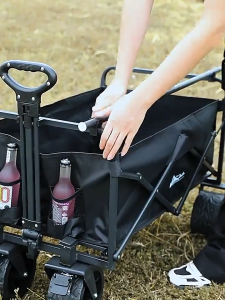 Trolley Carts Outdoor Utility Wagon Folding Beach Garden Camping Shopping Cart Storage Trunks Garden Carts Outdoor Tool Truck