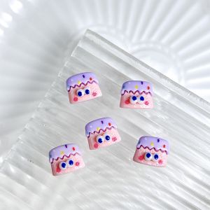 30 Món Trang Trí Móng Tay Nhựa Hình Hoạt Hình Ly Sữa Mắt To Bánh Quy Bánh Ngọt Kawaii Độc Đáo Dùng Trang Trí Móng Tay Tự Làm