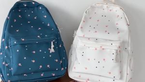 Tas Ransel Wanita Flower Korean Stylish - 36D