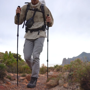 Naturehike Folding Trekking Pole Foldable Walking Stick for Climbing Retractable 3 Sections Telescopic 7075 Aluminum