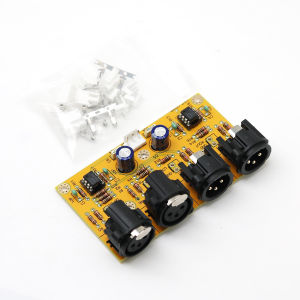 RCA to XLR board W NE5532P preamp Balanced front-end/unbalanced to balanced/balanced to unbalanced for audio DAC amplifier CD