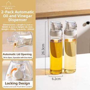 MODERN SWEETHOME | Multifunctional Glass Kitchen Condiment Bottle