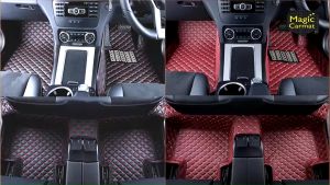 Nissan Livina 2014-2017 Full Set (เต็มคันรวมท้ายรถ) พรมรถยนต์ Nissan Livina 2014 2015 2016 2017 พรม6D VIP Magic Carmat