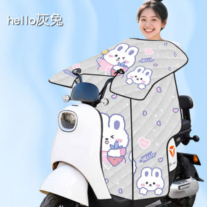 Lightweight Electric Vehicle Windshield Cover for Summer Sunshade Waterproof Motorcycle Battery Electric Vehicle Sunscreen