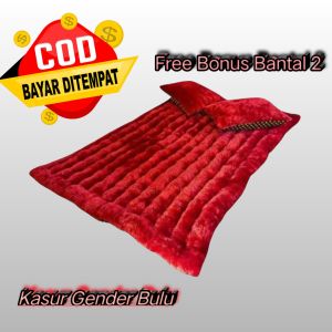 Surpet Lantai anak Busa Bulu Karakter Free Bantal Guling