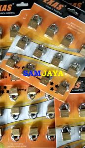 TEXAS brand Gembok Samping / ANTI MALING BLISTER anak kunci 2 pcs UKURAN 15mm 30mm