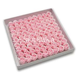81pcs Three-Layer No Flower Base  Rose Flowers Heads Decor gift Box Essential Wedding Bouquet ValentineS Day Artificial Flower