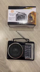 Đài Radio nghe FM/AM DC-701AC cắm điện nghe dễ dàng dùng 2 pin đại onda  radio Nghe Nhạc cassette xanh