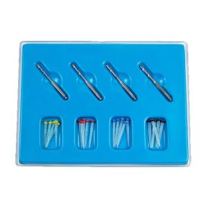 Bộ Dụng Cụ Nha Khoa PIORPOY Dental Quartz Fiber Post Kit 20 Miếng + 4 Mũi Khoan Ống Tủy 1.2/1.4/1.6/1.8mm Trụ Sợi Thép Nha Khoa Dùng Cho Nha Khoa