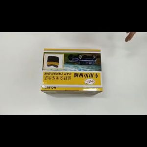 Double Opening Car Mini Trash Storage Box Paste Convenient Garbage Hook Automobile Dustbin Rubbish Holder