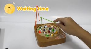 Capybara Rotating Fishing Game Children Educational Toys Parent-child Interactive Games 卡皮巴拉钓鱼玩具旋转钓鱼游戏 *READY STOCK*