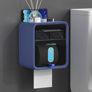 Hộp Đựng Giấy Vệ Sinh Treo Tường Phòng Tắm Không Cần Khoan Chống Thấm Nước Kệ Để Giấy Xoắn Treo Giấy Vệ Sinh Phụ Nữ