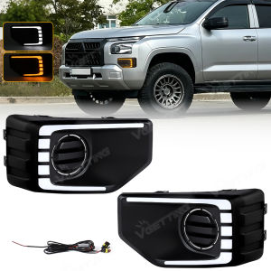 LED Daytime Running Lamp For Mitsubishi Triton L200 2024 2025 2026 Front Bumper Headlight Driving Turn Signal Lamp DRL Daylight