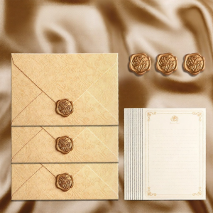 YUGUANG | Elegant Vintage Rose Stationery Set