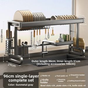 Multifunctional Kitchen Sink Dish Drying Rack