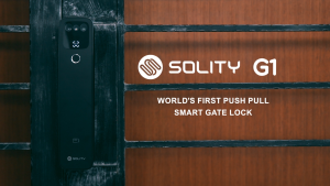 Solity Digital Lock G1 Bundle Set (GEA-1000K+ G1) | Face Unlock Smart Gate Lock | Free Installation Singapore