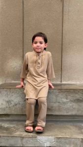 Hooneybee Asraf Coklat - Setelan Koko Anak Junior [Size 2-10 Tahun] Baju Anak Laki-laki