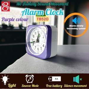 (SG STOCK ) silence movement alarm clock / no ticking sound movement