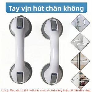 Tay Vịn Hút Chân Không Kép Cho Phòng Tắm An Toàn Cho Người Già Tay Vịn Tắm Bồn Tắm Hỗ Trợ Thăng Bằng Nhựa Thẳng