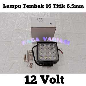LAMPU SOROT TEMBAK 16 TITIK tebal 65mm 12V MOBIL MOTOR