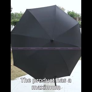 Payung Jumbo Golf Otomatis Black Fiber anti UV dengan sarung