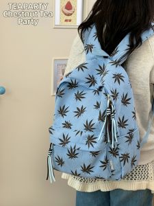 KDMILD | Vintage Maple Leaf Large Capacity Travel Backpack